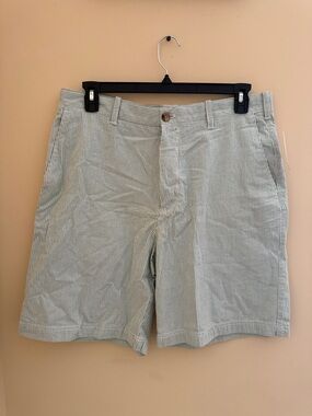 Men's Seersucker Stripe Shorts - Light Green